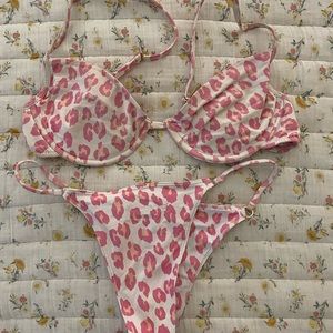 Bamba Swim Pink Leopard Bikini